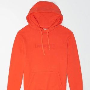 American Eagle Men Orange Iconic Hoodie